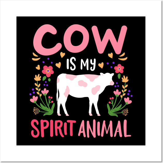 Cow Farmer Rancher Cow Lover Wall Art by KAWAIITEE